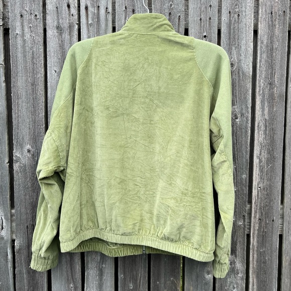 Nike Air Corduroy Fleece Full-Zip Jacket Alligator Olive Green Women’s Large - Picture 10 of 15